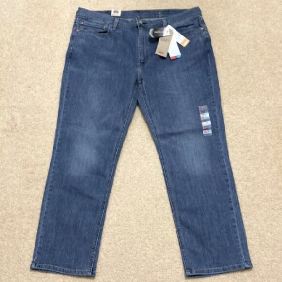 LEVI'S 541 Men’s Athletic Taper Stretch Blue Denim Jeans Size 39x30 - Picture 4 of 8